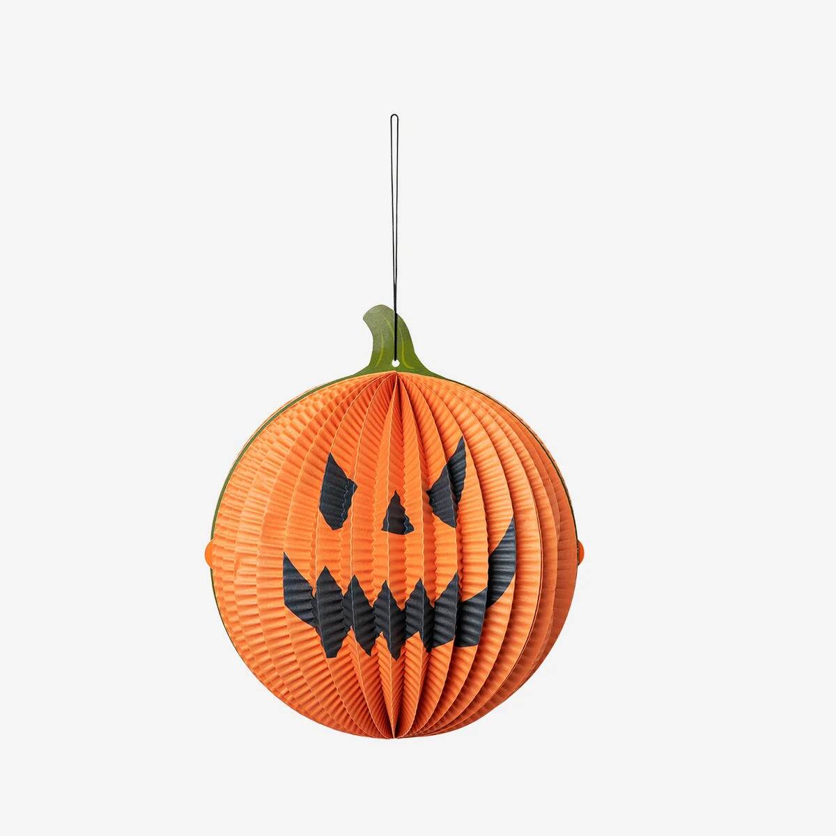 Hanging Deco Pumpkin With Face Xx Cm