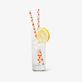 Straws Halloween Pumpkin Print 8Pcs
