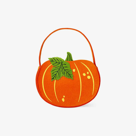 Snack Bag Felt As Pumpkin Kids