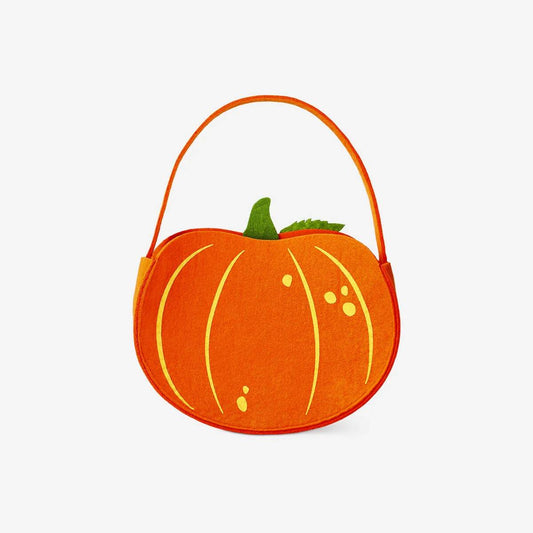 Snack Bag Felt As Pumpkin Kids