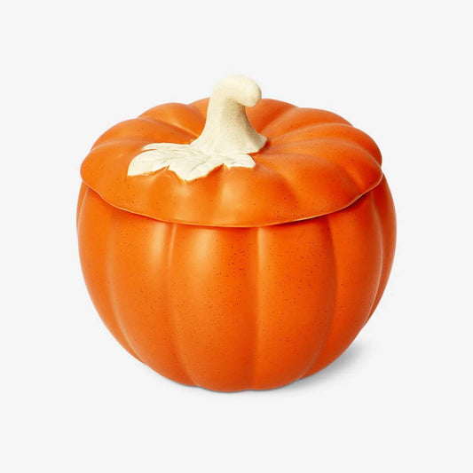 Candle Scented Ceramic As Pumkin W. Lid Chestnut Cardamom