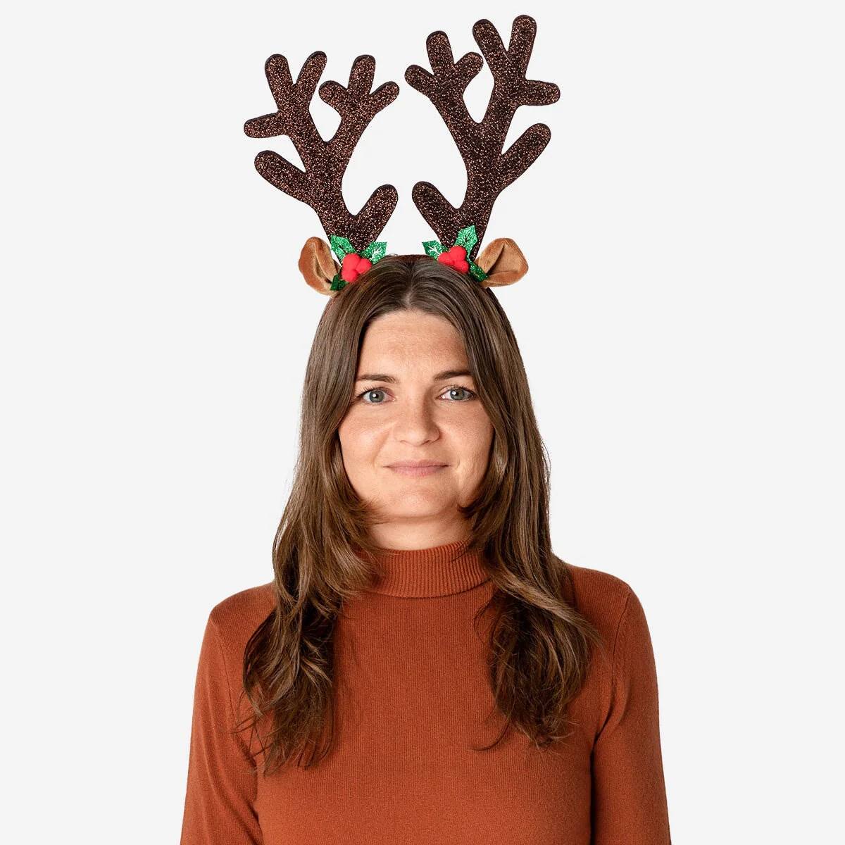 Headband With Antlers And Deco