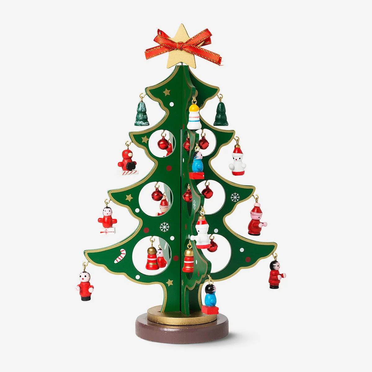 Christmas Tree 28 Cm High with Figures