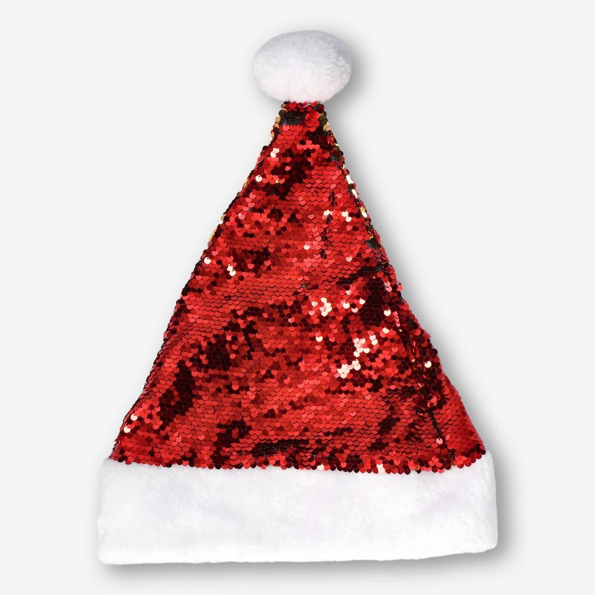 Hat Santa Sequins Red/Gold