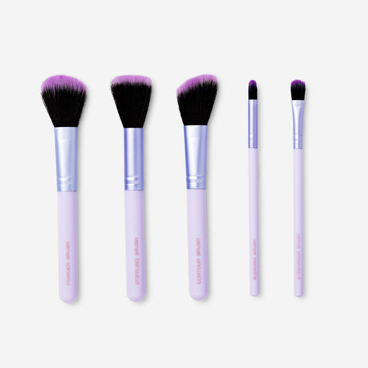 Make-Up Brushkit In Irdsct Pouch 5Pc Set