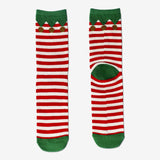 Socks Stripes Elf Red/White Size 39/41