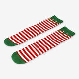 Socks Stripes Elf Red/White Size 39/41