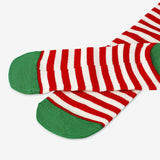 Socks Stripes Elf Red/White Size 39/41