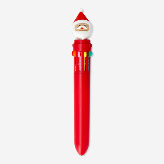 Pen Push with 10 Colors Santa