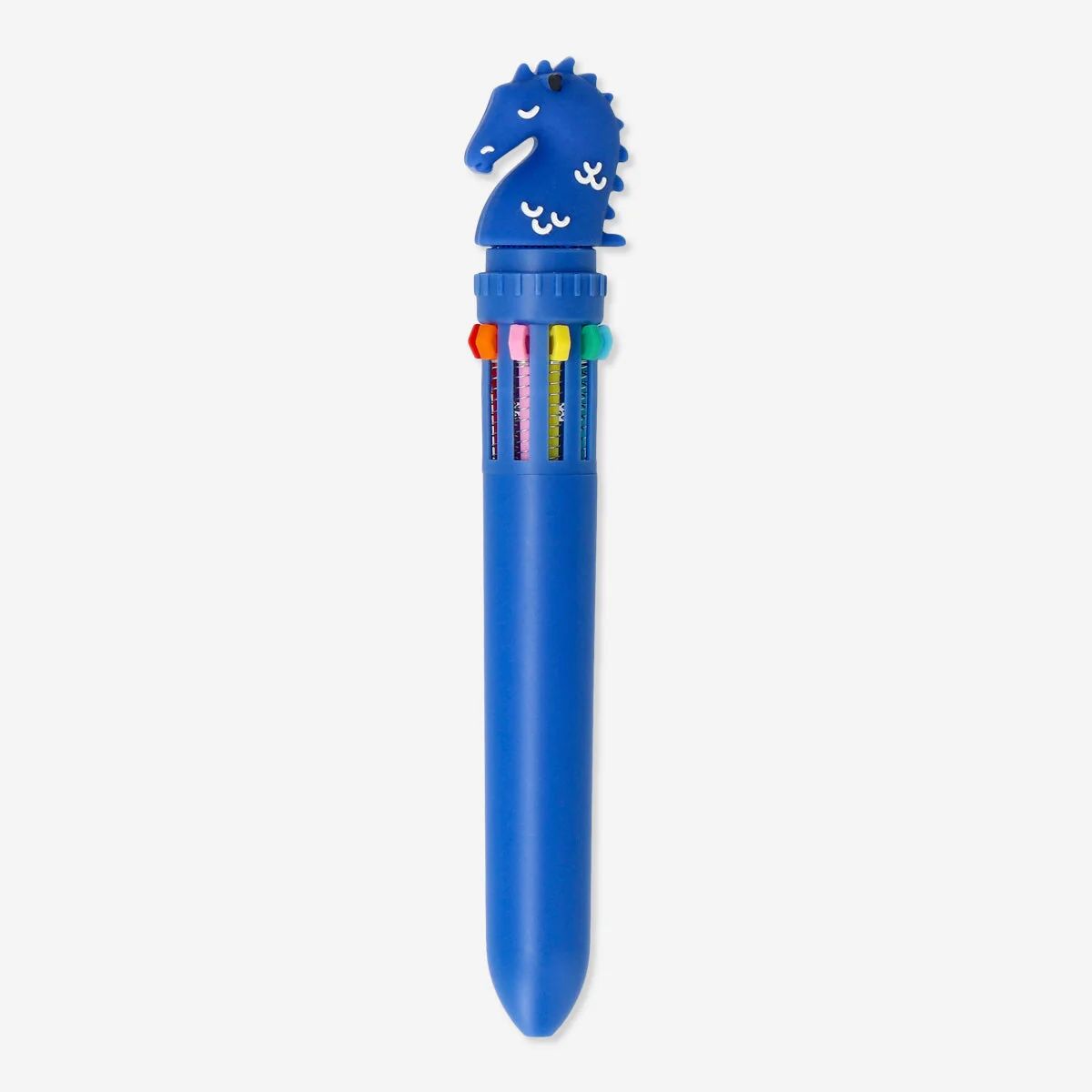 Pen Push W. 10 Colors Blue Dragon