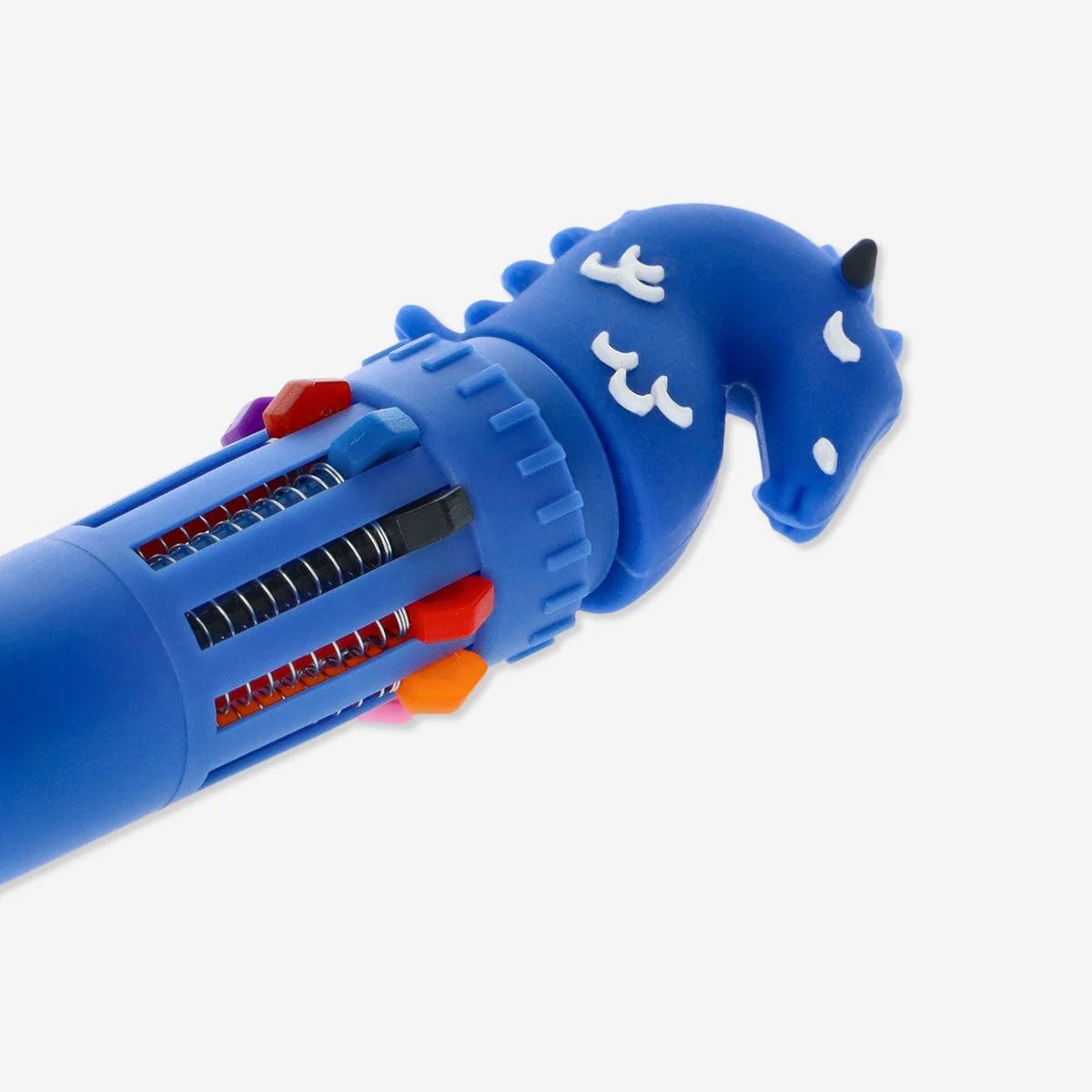 Pen Push W. 10 Colors Blue Dragon