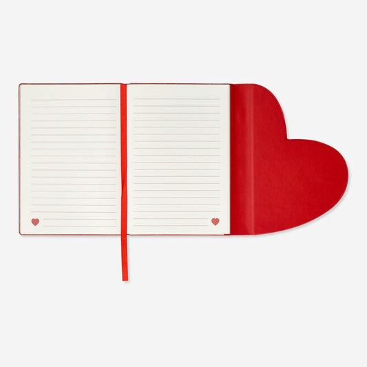 Notebook 13X18Cm Wmagnetic Heart Closure