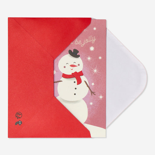 Card with Envelope Xmas Snowman (In)