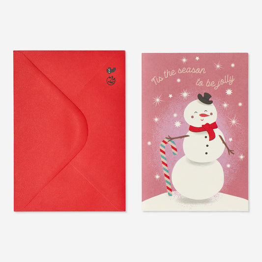 Card with Envelope Xmas Snowman (In)