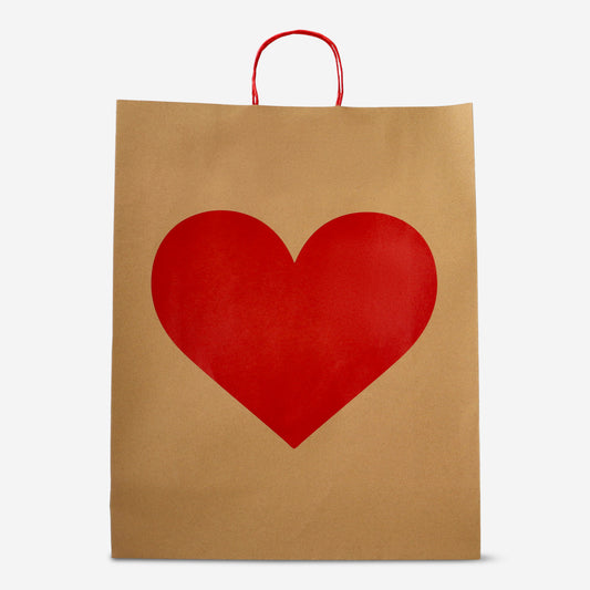 Gift Bag Craft with Red Heart Giant 40X50Cm