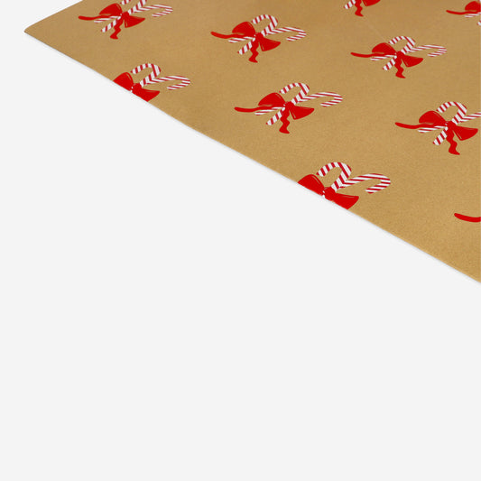 Giftbag Giant Crft Candycane Print 40X50