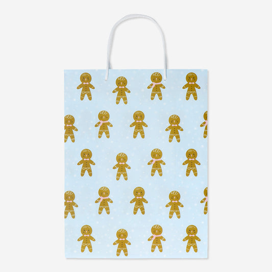 Bag Shop Gingerbread Man Aop 33X25X11 Cm