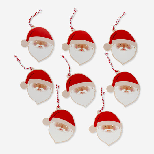 Gift Tag Santa 8 Pcs