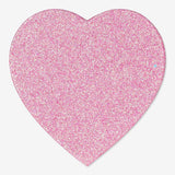 Gift Box Shaped Heart Pink Glitter 18,5