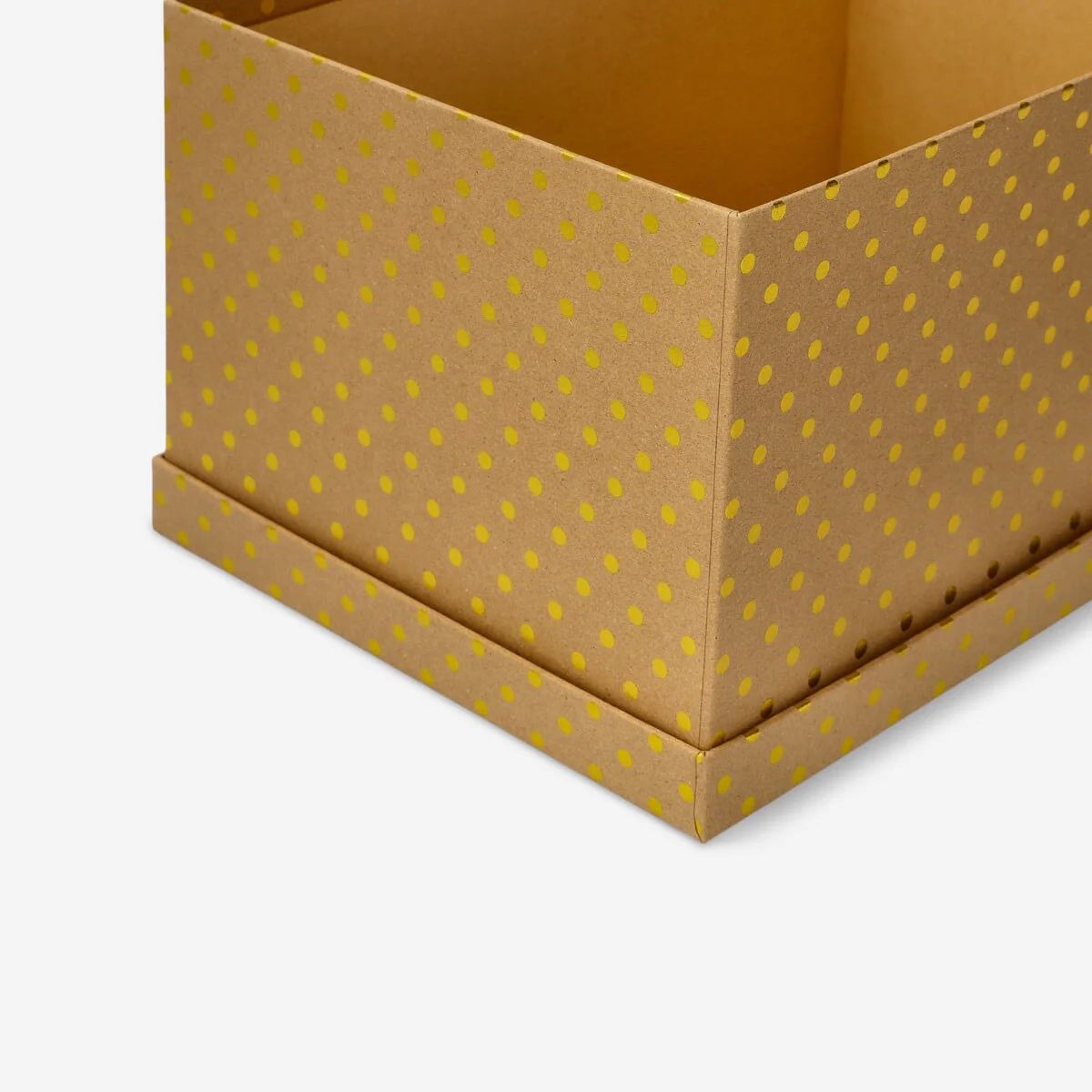 Gift Box Craft Gold Dot Foil Large 28 X