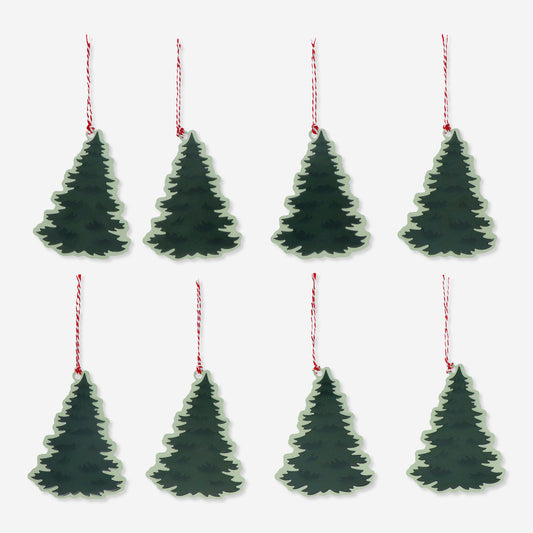 Gift Tag Christmas Tree 8 Pcs