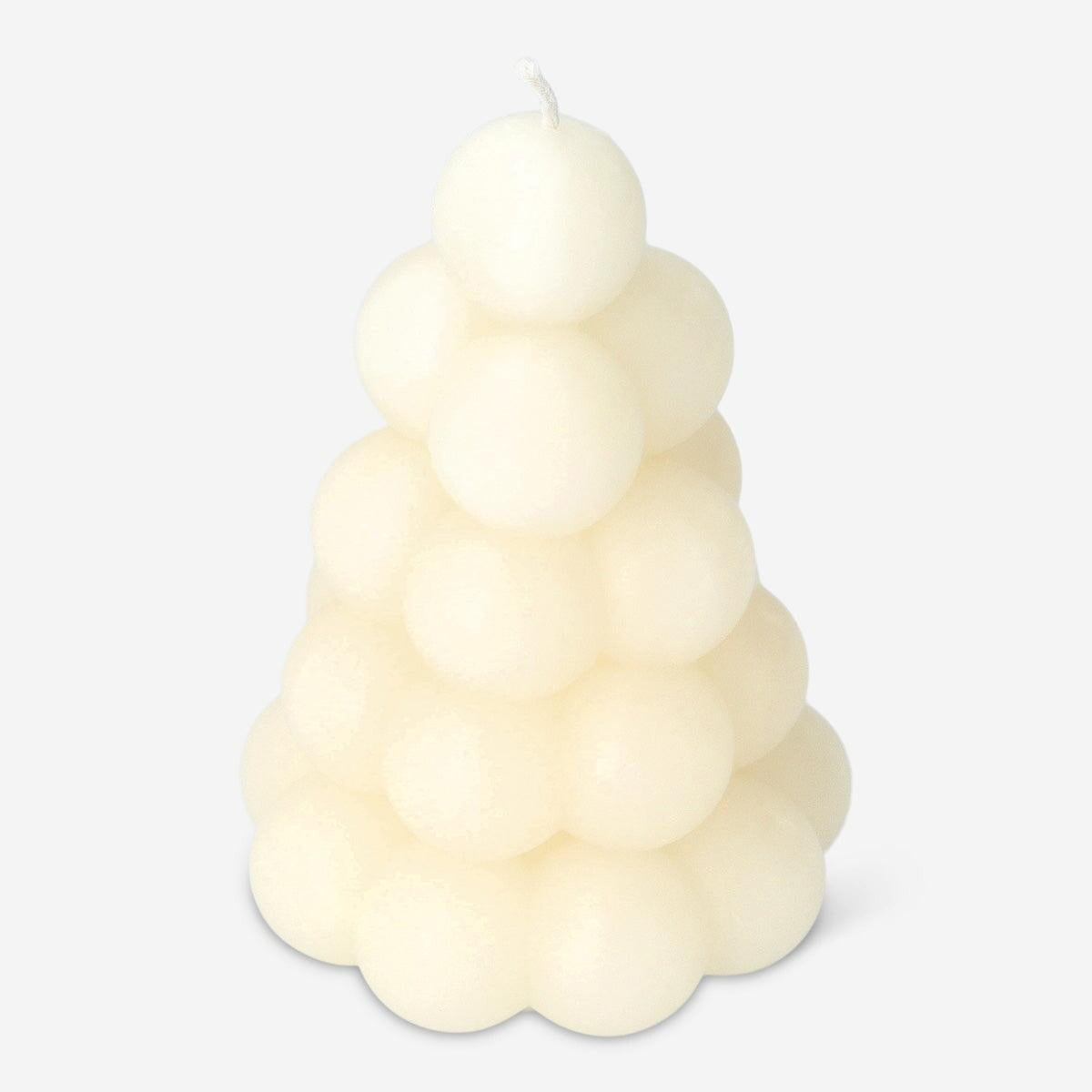 Candle Bubble Christmas Tree White