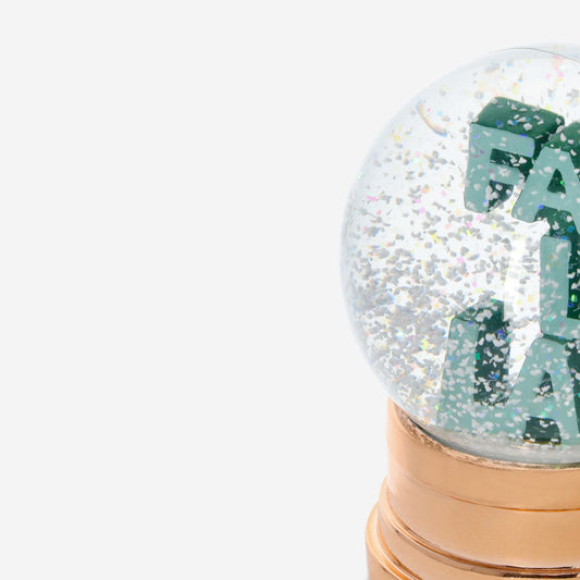 Snow Globe Rose Gold with Text (In)