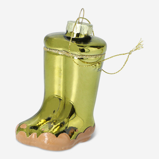 Bauble Rubber Boots Green Glass (In)