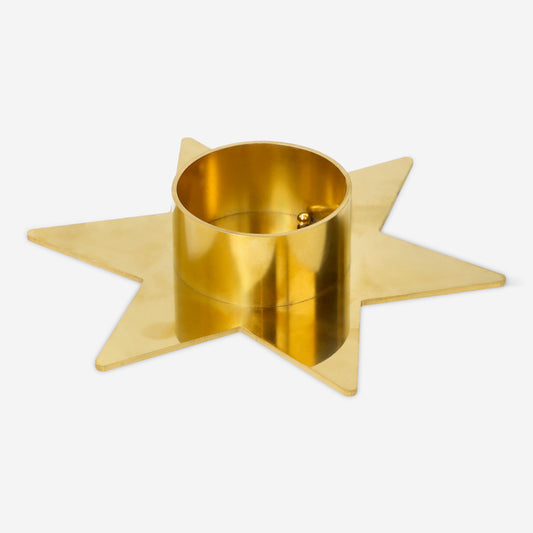 Tealight Holder Star Gold