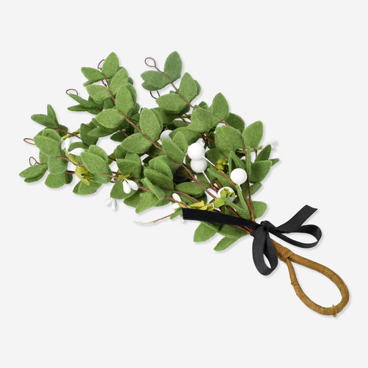 Artificial Mistletoe Hanging Green&White