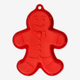 Silicone Form Shaped As Gingerbread Red