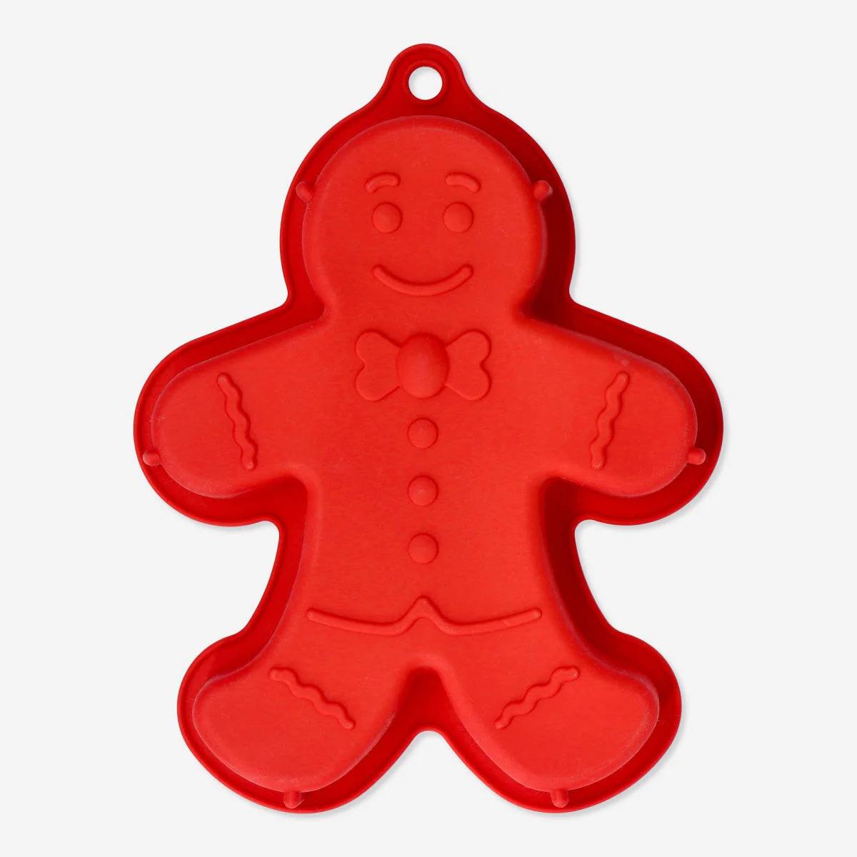 Silicone Form Shaped As Gingerbread Red