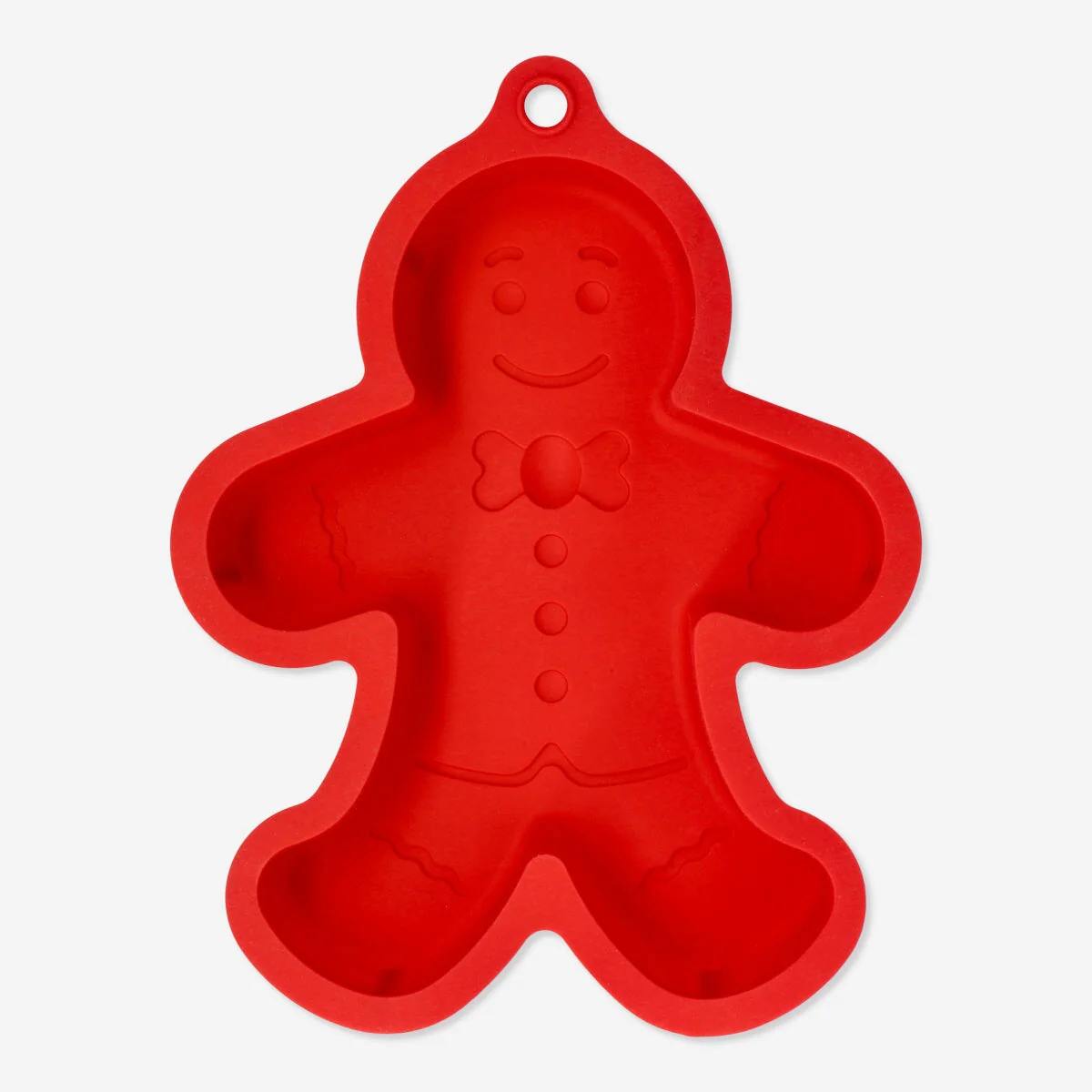 Silicone Form Shaped As Gingerbread Red