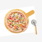 Pizzaboard Set 30Cm Bamb Cut Brd/Roller