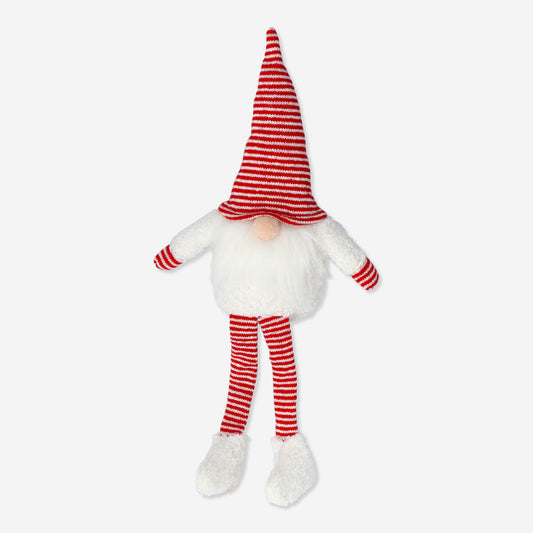 Elf Boy with Longlegs Red&White Boucle 35Cm