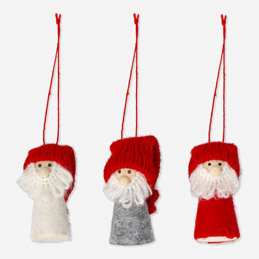 Ornaments Elfs with Beard 3 Mix