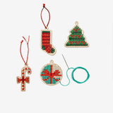 Diy Xmas Ornament Cross Stitchin Woodfun