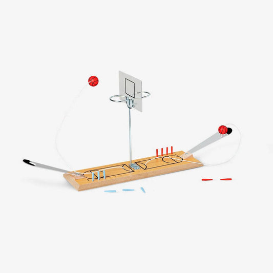 Game Basketball 2 Player Wood Mini Fold