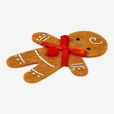 Decoration Stckerfelt Gingerbreadman 4Pc