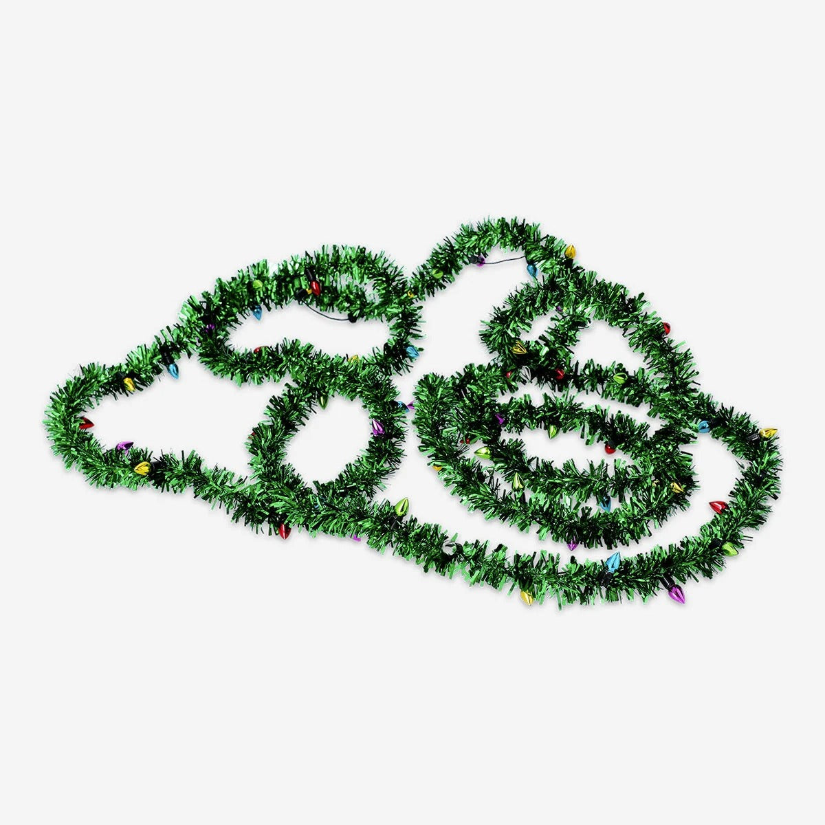 Ribbon Green Tinsel And Baubles 2M