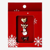 Fingerrings Giftbox 4 Pcs Xmas Snow Aop