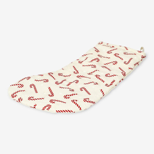 Stocking Quilted with Candy Cane Design