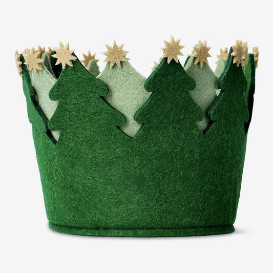 Basket Felt Green Christmas Tree(In)