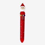 Pen Push W. 10 Colors Santa