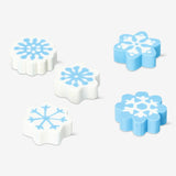 Erasers Snowflakes 5 Pcs