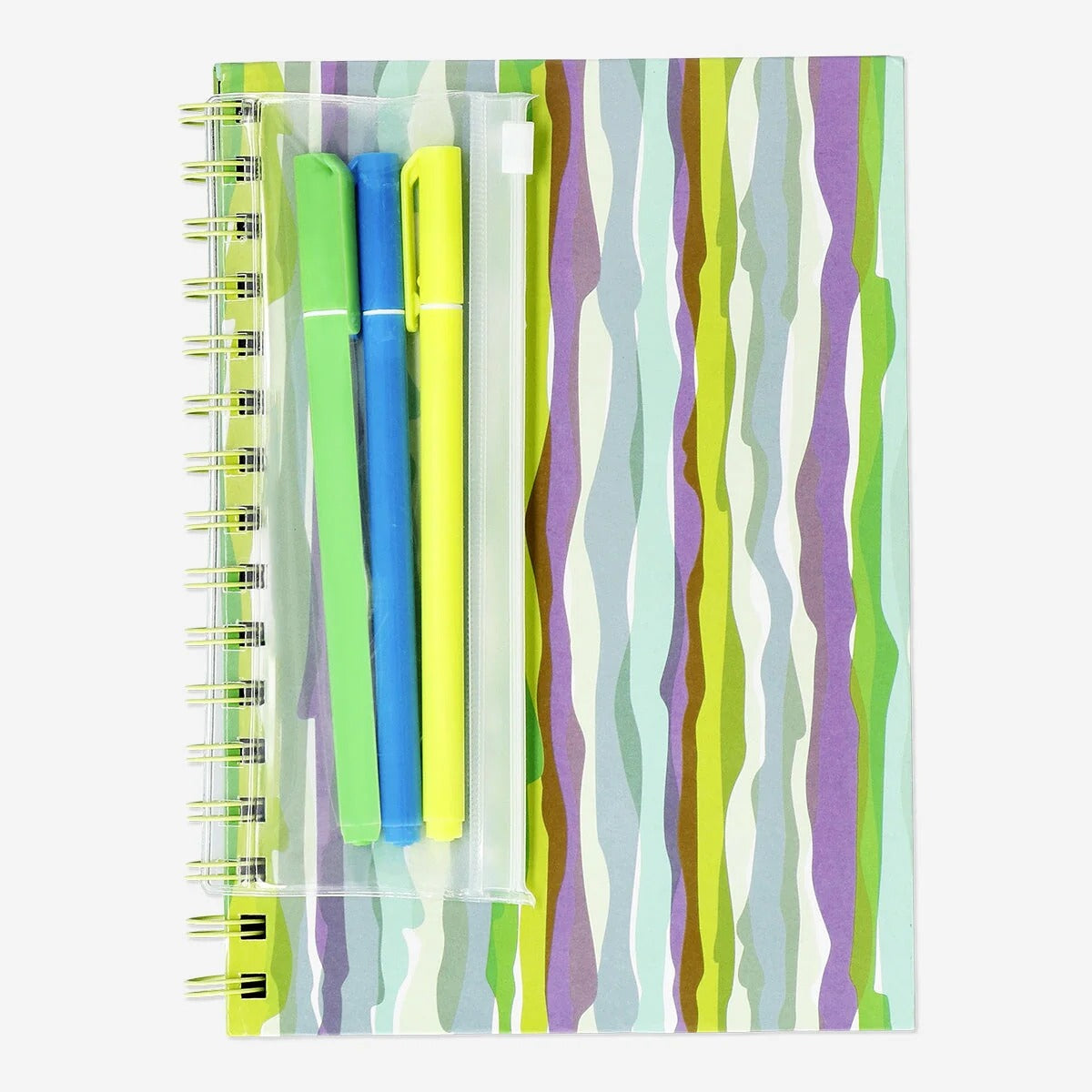 Notebook Black Sheets&Neon Gel Pens 3Pc