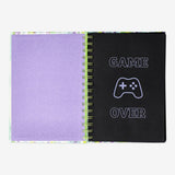 Notebook Black Sheets&Neon Gel Pens 3Pc