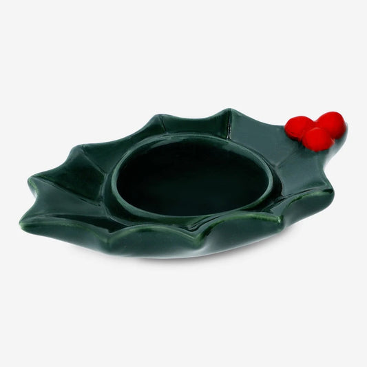 Tealight Holder Holly Flower (In)