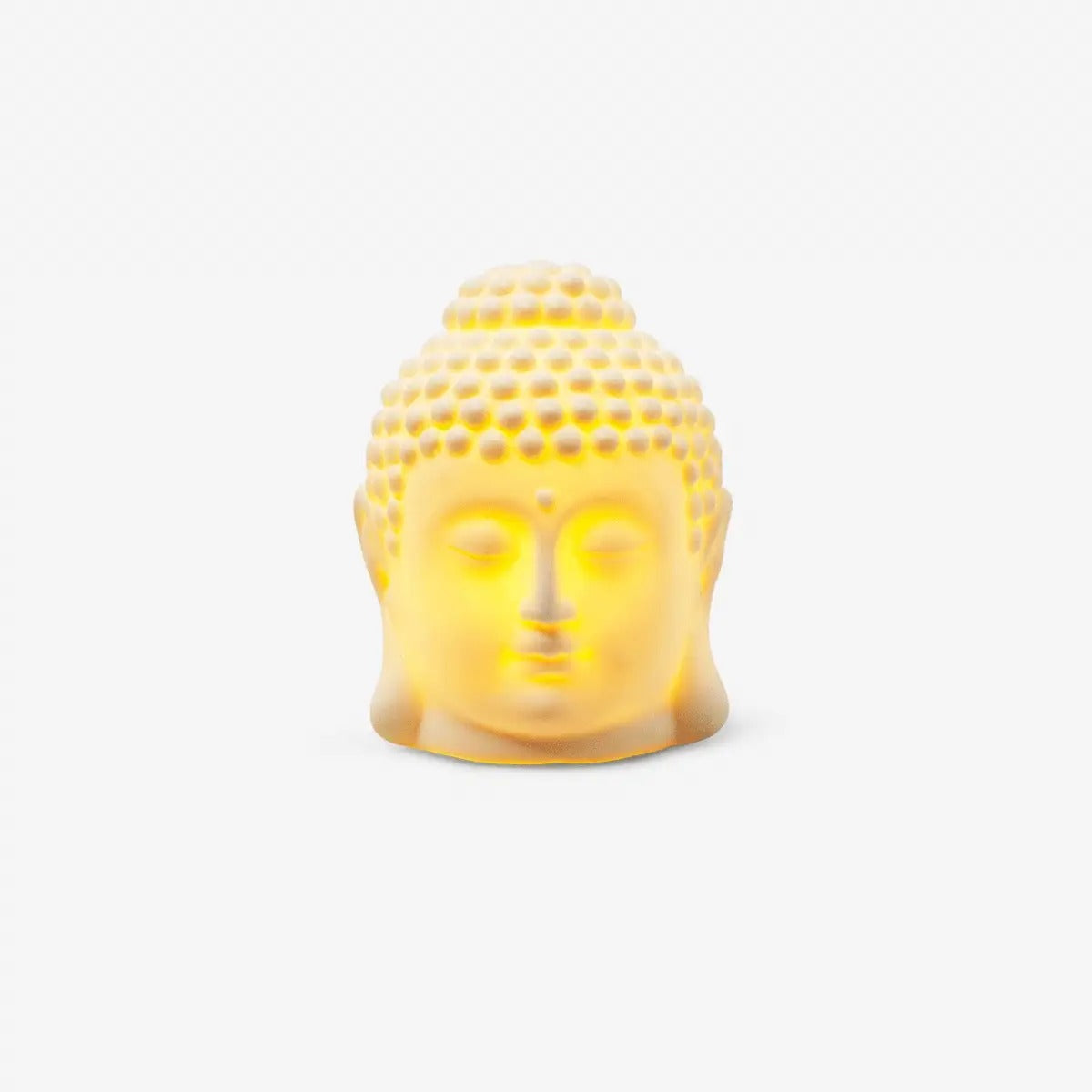 Led Light As Buddha Head Ceramic (In)