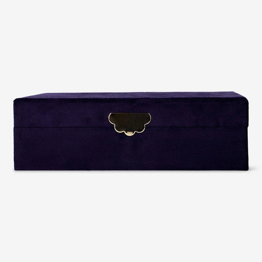 Jewlery Box 25X18X7,5Cm Velvet Purple